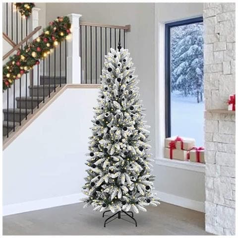 Albero di Natale artificiale con 300 LED Bianco 240 cm - Foto 2