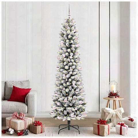 Albero di Natale artificiale con 300 LED Bianco 240 cm - Foto 2