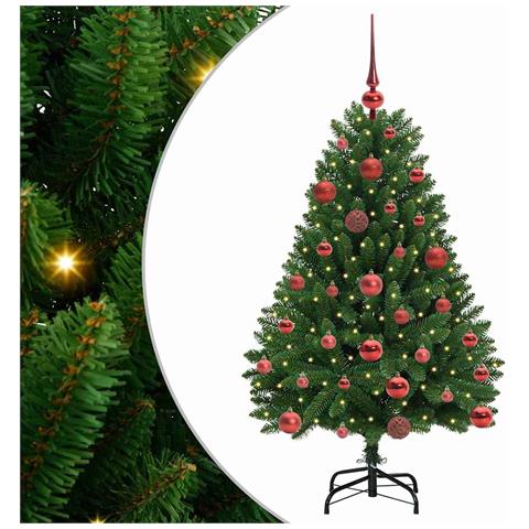 Albero di Natale artificiale Verde 120 cm PVC e Metallo - Foto 1