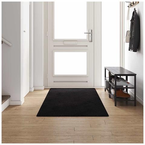 Runner in Moquette Nero 100 x 300 cm 100% Polipropilene Tuft - Foto 2