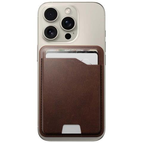Porta-carte Magnetico Magsafe In Pelle Horween Con Find My Integrato, Marrone - Foto 1