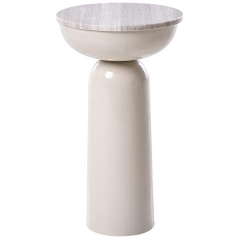 Tavolino Falcon Metallo Beige - Foto 2