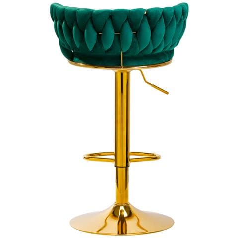 sgabello da bar QS-B313a velluto verde - Foto 2