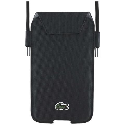 Pochette Xl A Tracolla Per Telefono Iconic Petit Piqué In Pvc, Nero - Foto 2