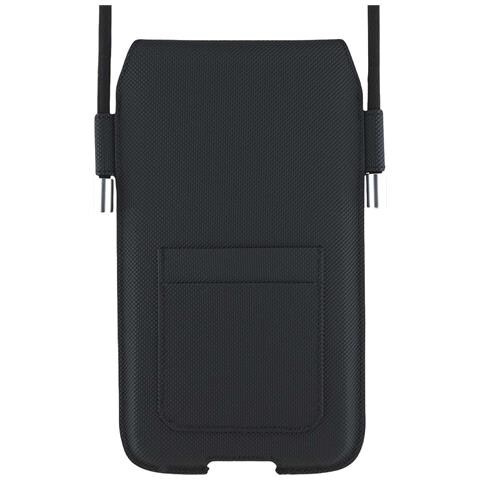 Pochette Xl A Tracolla Per Telefono Iconic Petit Piqué In Pvc, Nero - Foto 3