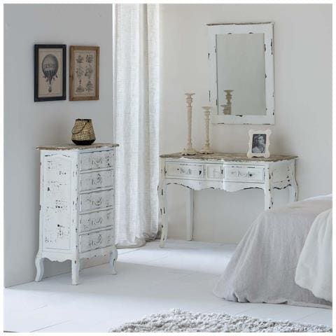 Mobile Da Ingresso In Legno Laccato Bianco 115x50x80h - Foto 2