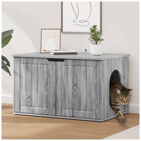 Casa per Gatti Grigio Sonoma 85 x 55 x 50,5 cm - Foto 2