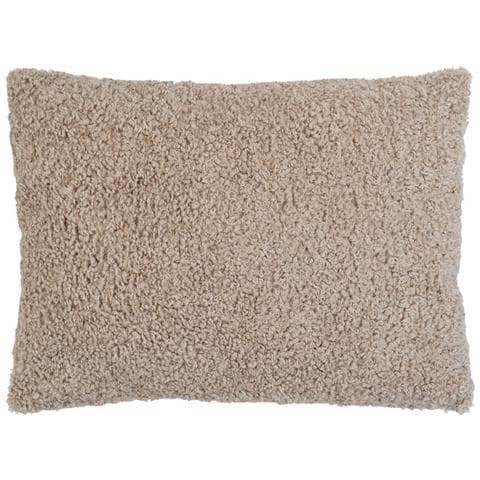 Tavira Cuscino Rettangolare In Bouclé Grigio-beige 45x60 Cm - Foto 1