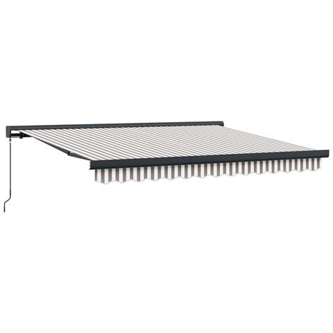 Tenda Retrattile Grigio chiaro e bianco 500 × 300 cm - Foto 1