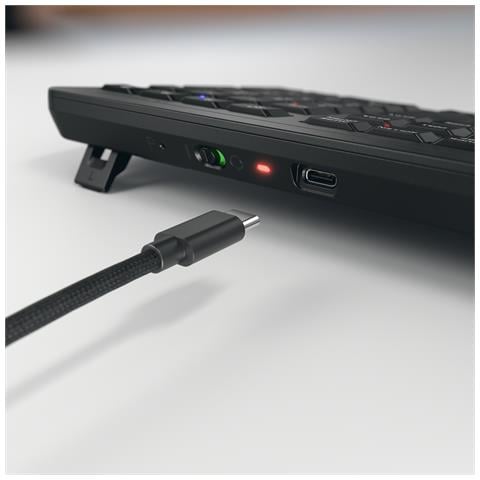 Stream desktop ultimate tastiera Mouse incluso Casa /ufficio USB + RF Wireless + Bluetooth AZERTY Francese Nero - Foto 2