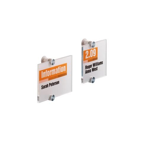 targa per porte / pareti crystal sign 210x210mm durable - Foto 1