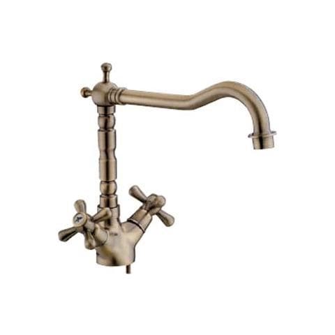 Miscelatore rubinetto lavello in ottone finitura bronzata per cucina - Foto 2