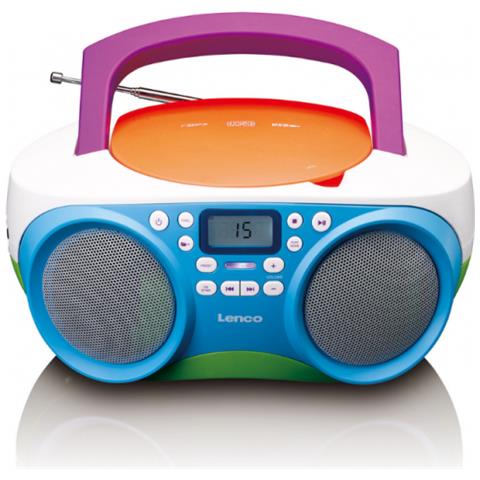 SCD-41 - Radio portatile con CD, MP3, USB, AUX-In, multicolore - Foto 2