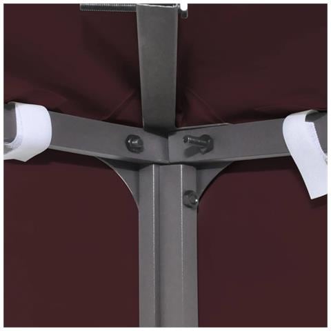 Copertura Superiore Per Gazebo A 2 Strati 310g / m² 3x3m Bordeaux - Foto 5