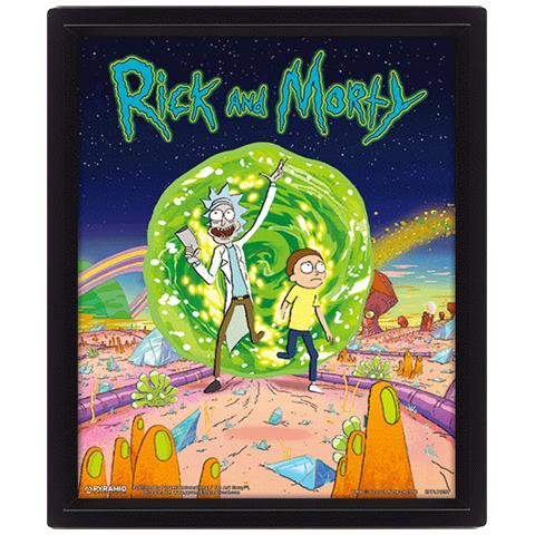Rick And Morty: (portal) (poster Lenticolare 3d)  - Foto 1