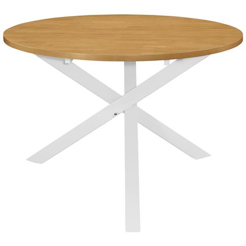 Set Per Sala Da Pranzo 5 Pz In Mdf Bianco - Foto 10