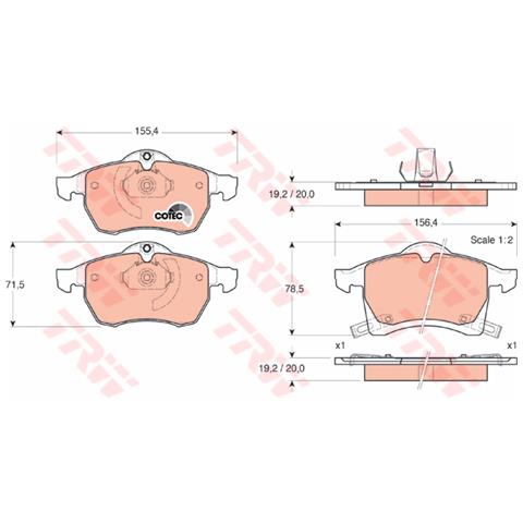 Kit Pastiglie Freno Gdb1350 - Foto 3