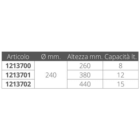 Contenitore Cilindrico Contenitore Lt. 8 - Foto 2