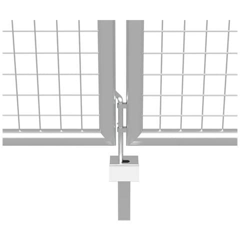 Cancello Per Giardino In Acciaio Zincato 415x225 Cm Argento - Foto 5