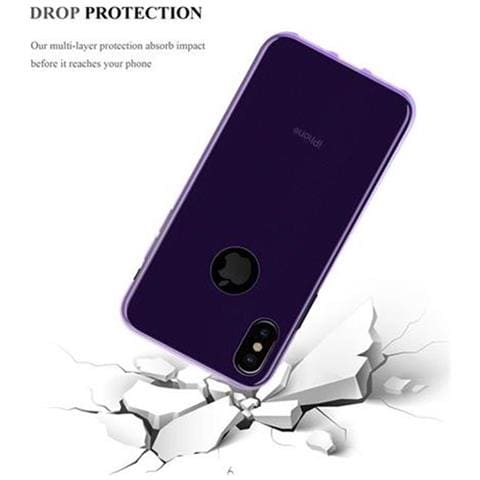 Custodia Compatibile Con Apple Iphone X / Xs In Viola Trasparente - Coperchio Protettivo In Silicone Tpu Flessibile - Foto 10