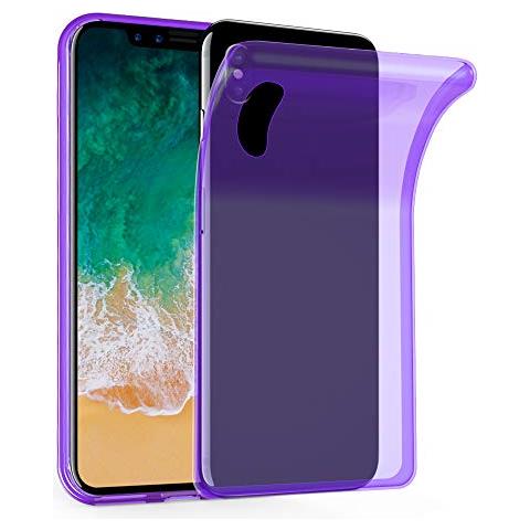 Custodia Compatibile Con Apple Iphone X / Xs In Viola Trasparente - Coperchio Protettivo In Silicone Tpu Flessibile - Foto 1