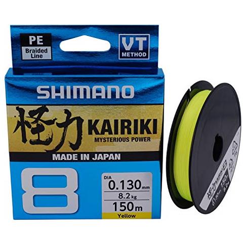 Altro Shimano Kairiki 8 Braided Line 150m 0.215mm / 20.8kg Colore Giallo New 2019 - Foto 2