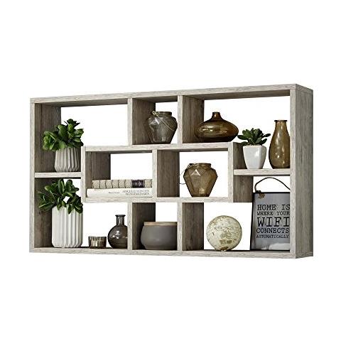 Fmd Liberty F6 Libreria Muro, 85x16x47.5 Cm H, Rovere Chiaro, Nobilitato, Rovere Sabbia, Legno - Foto 1