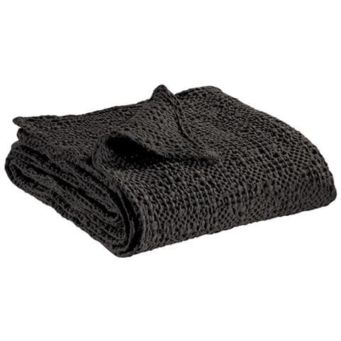 Copripiumino Tana - Nido D'ape 100% Cotone Stonewashed, Grigio Carbone, 240 X 260 Cm - Foto 1