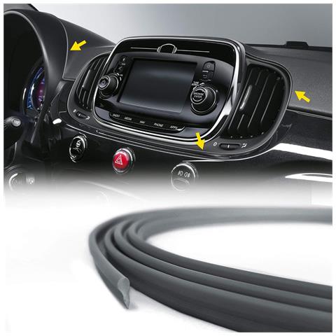 Trim Stripes Profilo A Incastro Per Interni Auto, Argento Opaco, 3 Mm X 3 Mt - Foto 1