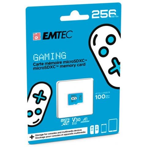 Emtec 256gb Microsdxc Uhs-i U3 V30 Scheda Di Memoria Per Giochi (blu) - Foto 4