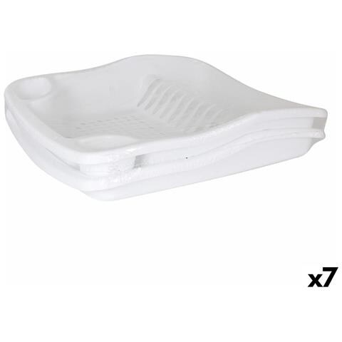 Scolapiatti Da Lavandino Dem Bloom Plastica Bianco 48 X 40 X 11,5 Cm (7 Unità) - Foto 1