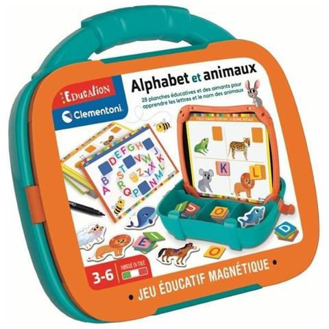 Gioco Da Tavolo Clementoni Magnetic Letters & Animals Case (fr) - Foto 1
