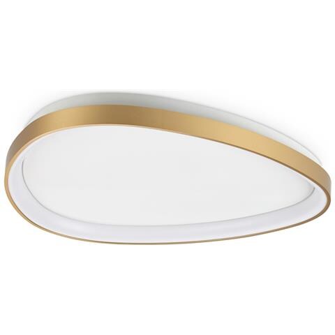 Plafoniera Contemporanea Gemini Metallo Ottone Led Integrato 27w 3000k Ip20 - Foto 1