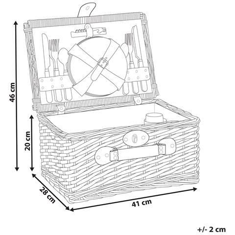Cesto Da Picnic Clementine Vimini Naturale - Foto 7