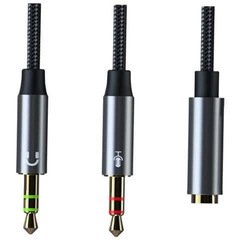 Adattatore Splitter Per Cuffie E Microfono Cb01 Cavo Audio Modello 3 - Foto 1