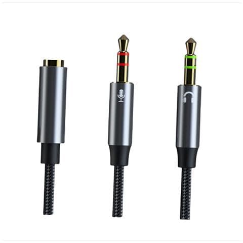 Adattatore Splitter Per Cuffie E Microfono Cb01 Cavo Audio Modello 3 - Foto 6