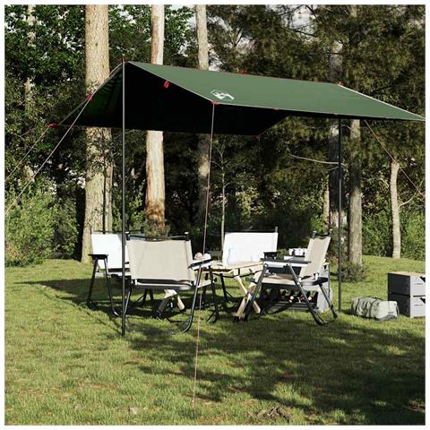Telone Da Campeggio Verde 300x294 Cm Impermeabile - Foto 8