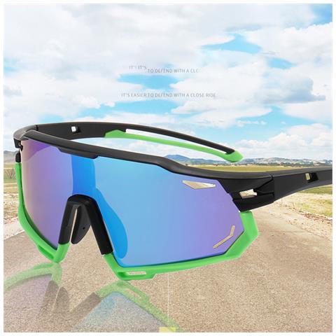 Occhiali Da Sole Con Lenti Fotocromatiche Trasparenti In Pc Per Lo Sport Blue - Foto 2