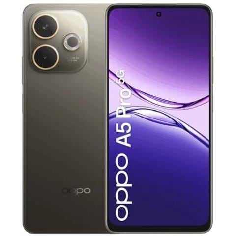 A5 Pro AI 5G 256GB 8GB Ram Display 6.67" HD+ 90Hz Main Camera 50MP Dual nanoSim USB: Type-C Android 15 Snapdragon 6s Gen1 5800mAh Black Brown Vodafone - Foto 1