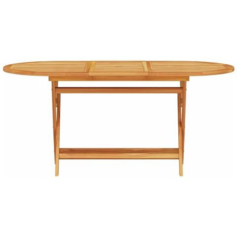 Set da pranzo per giardino 5 pezzi in legno massello di acacia - Foto 9