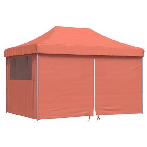 Tendone per Feste Pieghevole Pop-Up con 4 Pareti Terracotta - Foto 1