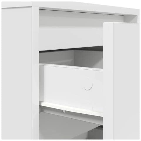 Comodino con Luci a LED Bianco 38x34x50 cm - Foto 9
