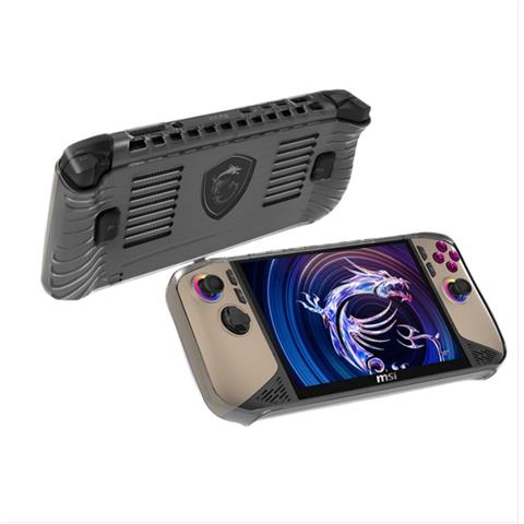 Custodia Protettiva In Tpu Trasparente Nera Per Console Di Gioco Msi Claw8ai+ Transparent - Foto 3
