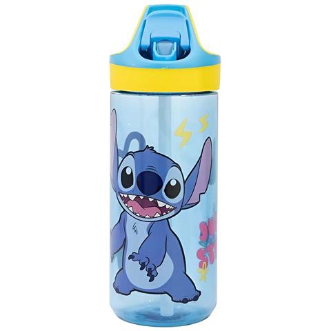 Borracca 620 Ml Tritan Per Bambini Stitch Con Cannuccia Collezione Palms, Blu - Foto 1