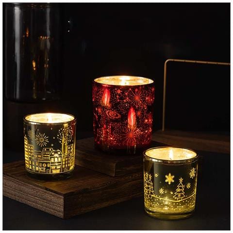 Candela Aromaterapica Al Cedro Sensibile Alla Luce - Decorazione Romantica Per La Casa - Foto 2
