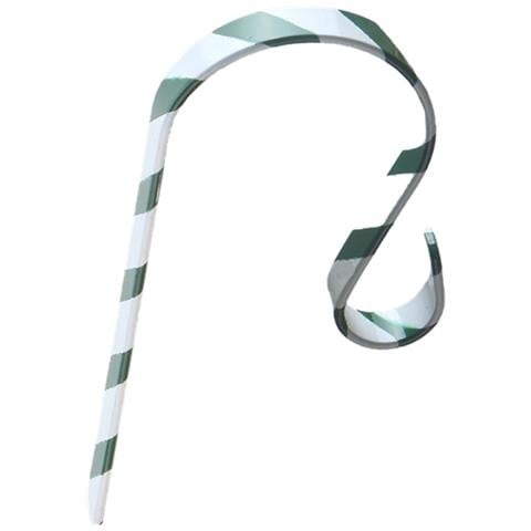 Set Di 4 Ganci In Acciaio Inossidabile Da 12cm Per Calze Natalizie - Supporti Decorativi Per Camino E Festività Green+white - Foto 2