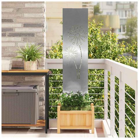 Schermo per privacy in giardino Traforo Argento 32 x 140 cm - Foto 2