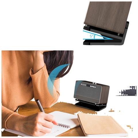 Base Inclinata Universale Per Altoparlante Quadrato - Supporto Da Tavolo In Acrilico Compatibile Con Jbl Charge 6/bose Soundlink Mini 2/marshall Emberton Iii Black - Foto 2