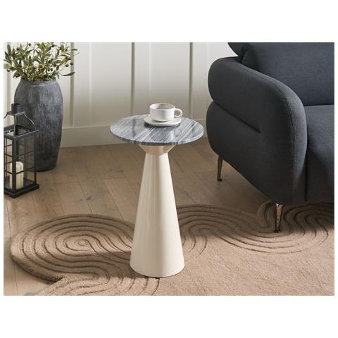 Tavolino Amistad Metallo Bianco - Foto 1