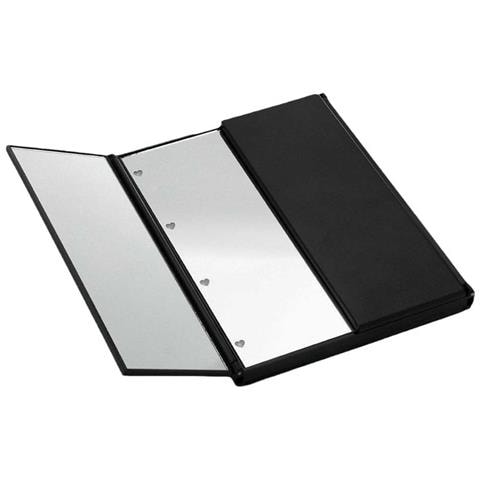 Specchio Per Trucco Tri-fold Con Led - Specchio Portatile Da Tavolo Black - Foto 1
